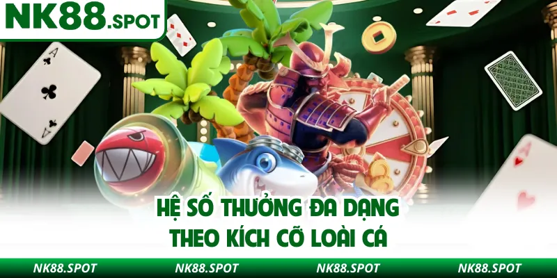 Hệ số thưởng đa dạng theo kích cỡ loài cá